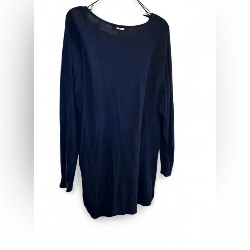 Michael Kors Black Long Sleeve Sweater Dress size Large Womens